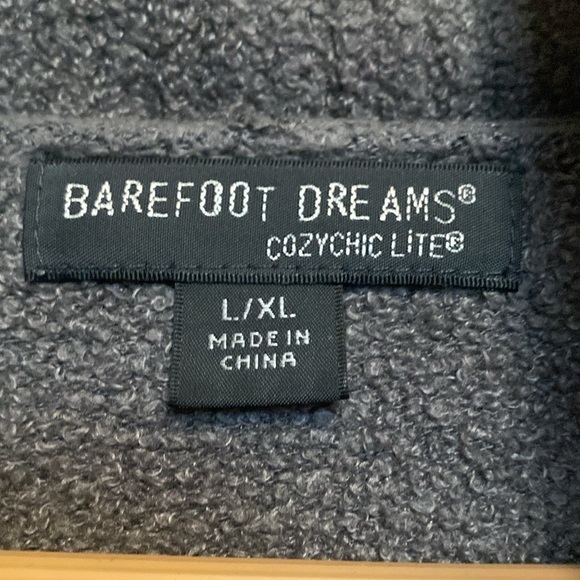 Barefoot Dreams Cozychic Lite Circle Cardigan Womens L/XL Taupe Cozy loungewear - Picture 5 of 9